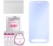apgo Ultra-Clear 9H Hybrid protective glass compatible with Samsung Galaxy Xcover FieldPro, flexible nano glass, great replacement for tempered glass,