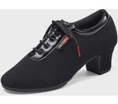 Zapatos de baile latino y cuadrado de tela Oxford para mujer 35