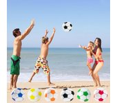 Pelota de playa inflable de PVC para waterpolo multicolor, juguetes para fiestas en la piscina para niños, juegos de actividades al aire libre y diversión acuática de verano One Size negro