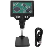 Microscopio digital USB LCD de 5,5 pulgadas, portátil, 10 MP, 1000 X, 1080 P, microscopio de monedas con luz LED para