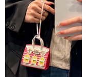 Mini bolsa para auriculares Airpods 4 Pro 2 3, ideal para guardar auriculares, artículos pequeños y llaves con cordón. blanco