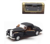 1/36 Coche fundido a presión Clásico Pull Back Modelo Vintage Coche de juguete de metal para niños 1/36-Size:12.5*5*4cm negro