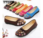 Zapatos de tela, zapatos de tela antiguos de Beijing, zapatos de red con suela plana y suela suave, zapatos de mujer, moda para exteriores, sandalias de verano 34 amarillo