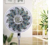Cubierta protectora para ventiladores eléctricos, cubierta antipolvo para el hogar, cubierta redonda a prueba de polvo para ventiladores eléctricos, cubierta protectora para evitar que los dedos se caigan