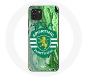 Coque maniacase pour Samsung Galaxy A03 scp sporting portugal fond vert