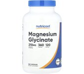 Nutricost, Magnesium Glycine, 210 mg, 360 capsules (70 mg per capsule)