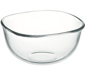 iwaki BC331 Cuenco de vidrio resistente al calor de diámetro exterior 14 x 700 ml, cuadrado, 14 cm, puro