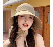 2024 Nuevo sombrero de pescador con protección solar para exteriores, sombrero de verano para niños con protección UV, ala grande, sombrero de copa vacío, sombrero para el sol con cubierta facial 56-58cm (adjustable) negro