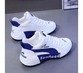 Zapatillas blancas unisex: zapatillas transpirables, ligeras y con cordones para parejas. Zapatillas deportivas casuales de moda para hombre y mujer con amortiguación y comodidad. 44 blanco