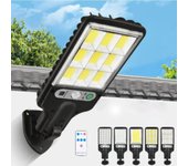 Farolas solares para exteriores, lámpara de pared de seguridad inalámbrica con sensor de movimiento y 3 modos para puerta de entrada, jardín y porche 28SMD