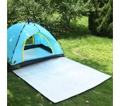 Estera de tienda de campaña a prueba de humedad, manta para dormir, impermeable, estera de Picnic de papel de aluminio de doble cara, esteras de playa al aire libre 200x100cm