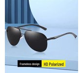 Gafas de sol polarizadas de moda para hombres: Gafas de protección UV para conducir y pescar box set with lid and base