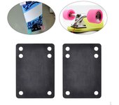 1 par de almohadillas elevadoras para longboard, amortiguadores para patineta, accesorios de montaje para camiones, para adultos y niños, para exteriores 3mm