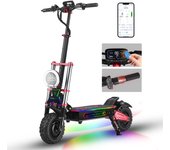 Patinete eléctrico plegable BOYUEDA S5 para adultos, motor de 6000 W, batería de 60 V 38 Ah, neumáticos de 11 pulgadas, todoterreno negro