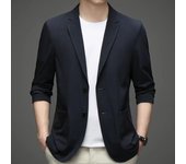Chaqueta de traje informal fina de verano para hombre, de dos botones, para jóvenes y mediana edad. M