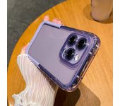 Funda de teléfono transparente con soporte Invisible para Iphone 14, 13, 12, 11 Pro Max, funda de silicona de Color caramelo a prueba de golpes para Iphone 14plus For iPhone 11