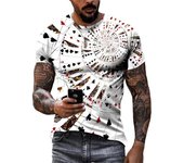 Novedad de verano, camisetas con gráficos de póquer con personalidad fresca, camisetas informales con estampado de tarjetas originales a la moda para hombre, camisetas de manga corta con estampado 3D S