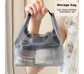 Bolso de mano de almacenamiento portátil, ligero, para cosméticos, ducha, gran capacidad, impermeable, bolsa seca, almacenamiento L blanco