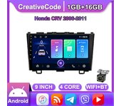 Android de 9 pulgadas para Honda CRV 2006-2011 Radio de coche reproductor de vídeo Multimedia navegación GPS WIFI 1 + 16GB