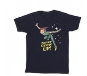 Disney Camiseta Peter Pan Never Grow Up para niños 12-13 negro
