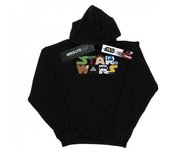 Star Wars Mens Character Logo Hoodie M blanco