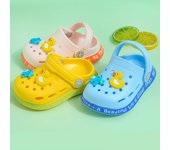 Zapatillas de interior para bebé para niños, zapatillas de verano para niños y niñas, zapatos de dibujos animados, chanclas para niños pequeños, playa 24