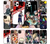 Funda transparente para Samsung A04, A14, A23, A34, A54, M23, M33, M52, M53, Realme 10, 9, C30S, C35, C55, VIVO Y02S, Y21, Y51, X80 Pro, WI82, Anime Hero Academia Samsung A35 5G gris