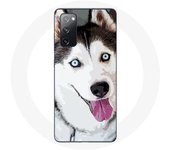 Coque pour Samsung Galaxy S20 FE Husky Blanc de Sibérie Yeux Bleus