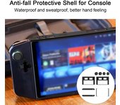1 juego de funda protectora de silicona antiarañazos para consola de juegos Lenovo Legion Go negro