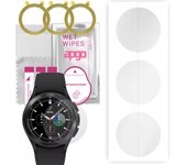 3x Apgo Protector de Pantalla de Hidrogel para Samsung Galaxy Watch4 Classic 42mm, Película de Hidrogel, con Capa de Posicionamiento Fácil Instalación