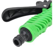 Boquillas de manguera ajustables para lavado de autos, pistola de agua multifuncional para jardín, rociador de césped, 7 patrones verde
