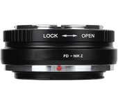 Anillo adaptador de montura de lente de aleación de aluminio Fikaz FD NIK Z para lentes Canon FD a montura Nikon Z