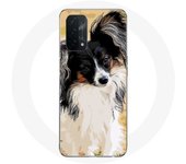 Coque pour Oppo A54 5G Épagneul nain continental papillon Race de chiens
