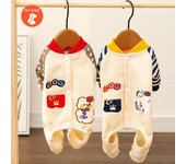 Ropa cálida para mascotas, abrigo con estampado bonito, camisa para perros y gatos pequeños y medianos, chaqueta, traje de invierno para Bulldog Francés y Chihuahua XS