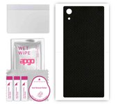 apgo Protective Skin Sticker for the back compatible with Sony Xperia XA1, Wrap Film, Foil, Vinyl - Pattern Matrix