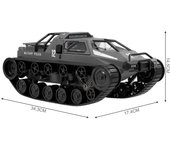 Coche tanque RC recargable, coche teledirigido 1/12 2,4 GHz, regalos de juguete, vehículo giratorio de 360 ​​grados, regalos para blanco