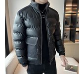 Abrigo acolchado de algodón para hombre, nuevo estilo coreano de invierno, moda para hombres jóvenes, informal, grueso, de gran tamaño, con cuello alto, chaqueta acolchada de algodón de cuero M