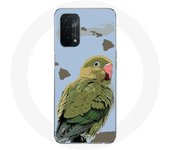 Coque pour Oppo A74 Perruches Oiseaux vert
