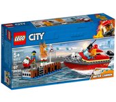 LEGO City Incendio en la otra orilla 60213 Juguete de bloques Juguete de bloques Coche para niños