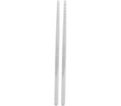 1 par de palillos de acero inoxidable 304, vajilla, cubiertos, accesorio de cocina, 17,5 cm