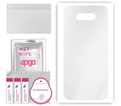 apgo Ultra Clear Protective Skin Sticker for the back compatible with LG Q31, Wrap Film, Hydrogel Film, Flexible, Soft TPU with positioning layer easy
