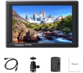 Monitor de cámara FEELWORLD FW279S, brillo de 2200 nits, resolución 4K de 1920 x 1200, monitor de video con altavoz, entrada/salida HDMI/3G-SDI ultraalta de 7 pulgadas integrada