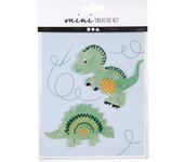 Kit créatif Carton brodé - Dinosaures