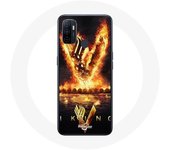 Coque pour Oppo A53 Vikings Série Saison 6 logo V Epée de Feu Fond Noir