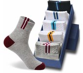 5 pares de nuevos calcetines de algodón para hombre de alta calidad Otoño Invierno Casual calcetines para caminar para hombres tamaño 38-45 EUR38-45 varios colores