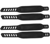 Correas para pedales de bicicleta estática de 2 pares, longitud ajustable, correa de pedal universal, se adapta a la mayoría de bicicletas estáticas