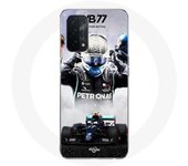 Coque pour Oppo A74 Formule 1 Valtteri Bottas pilote de course F1 Noir