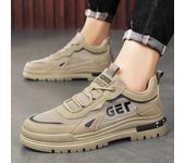 Zapatos de verano para hombre, zapatos de trabajo de malla, transpirables y cómodos, zapatos de trabajo para hombre, zapatos casuales de tabla. 39 negro