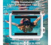Accesorios de filtro para funda impermeable para GoPro Hero4 3+, carcasa protectora subacuática para buceo, carcasa para GoPro4 3+, carcasa para GoPro4