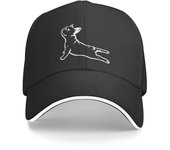 Gorra de béisbol personalizada de Bulldog Francés Yoga para mujeres unisex transpirable divertido perro francés papá sombrero deportes Baseball Cap